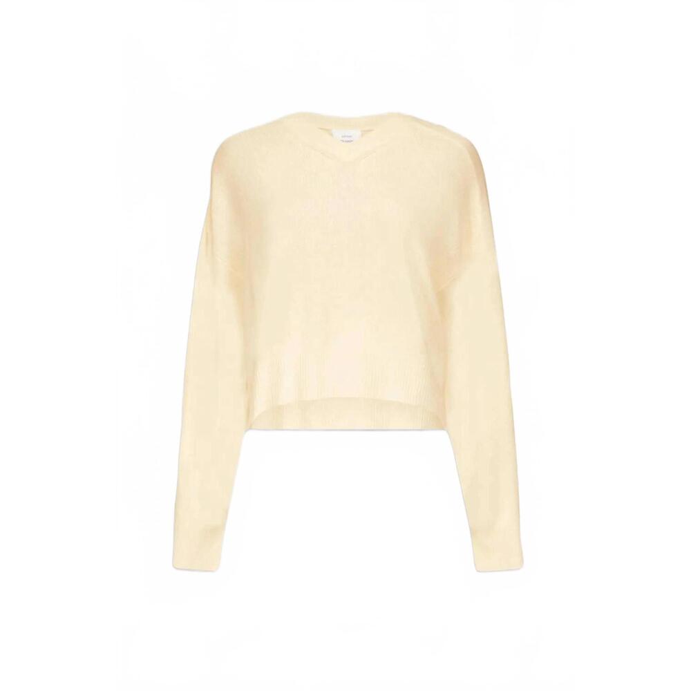NEW LOULOU DE SAISON women's anzor v neck cashmere sweater in butter
